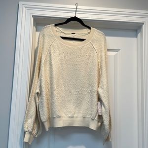 New with tags Free People nubby sweatshirt